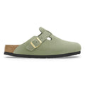 Boston Soft Footbed Suede Leather Green Tea