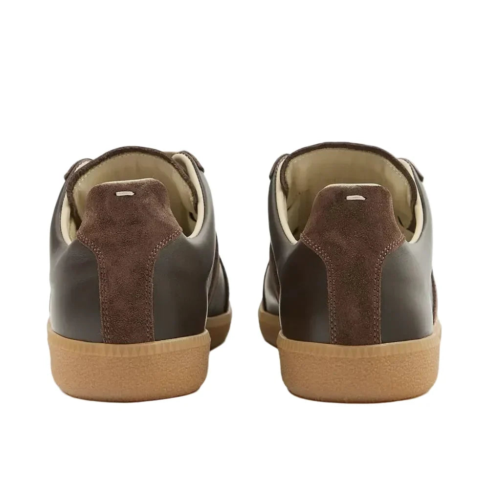 Maison Margiela - Replica leather and suede Brown sneakers