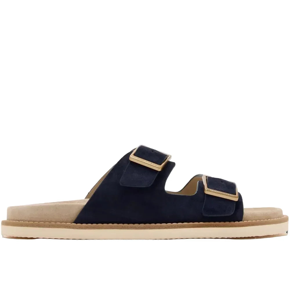 Brunello Cucinelli double-strap Black sandals