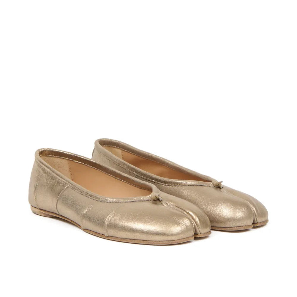 Maison Margiela Wmns New Tabi Ballerina 'Cream Gold'