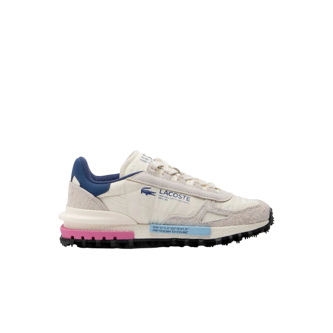 Lacoste Elite Active "Off White/ Pink/ Blue"