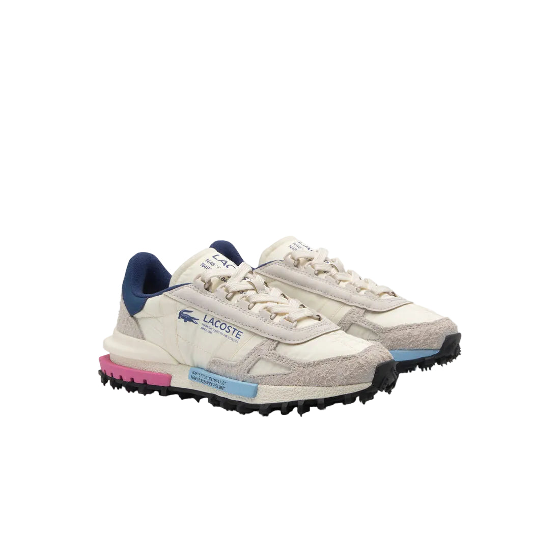 Lacoste Elite Active "Off White/ Pink/ Blue"