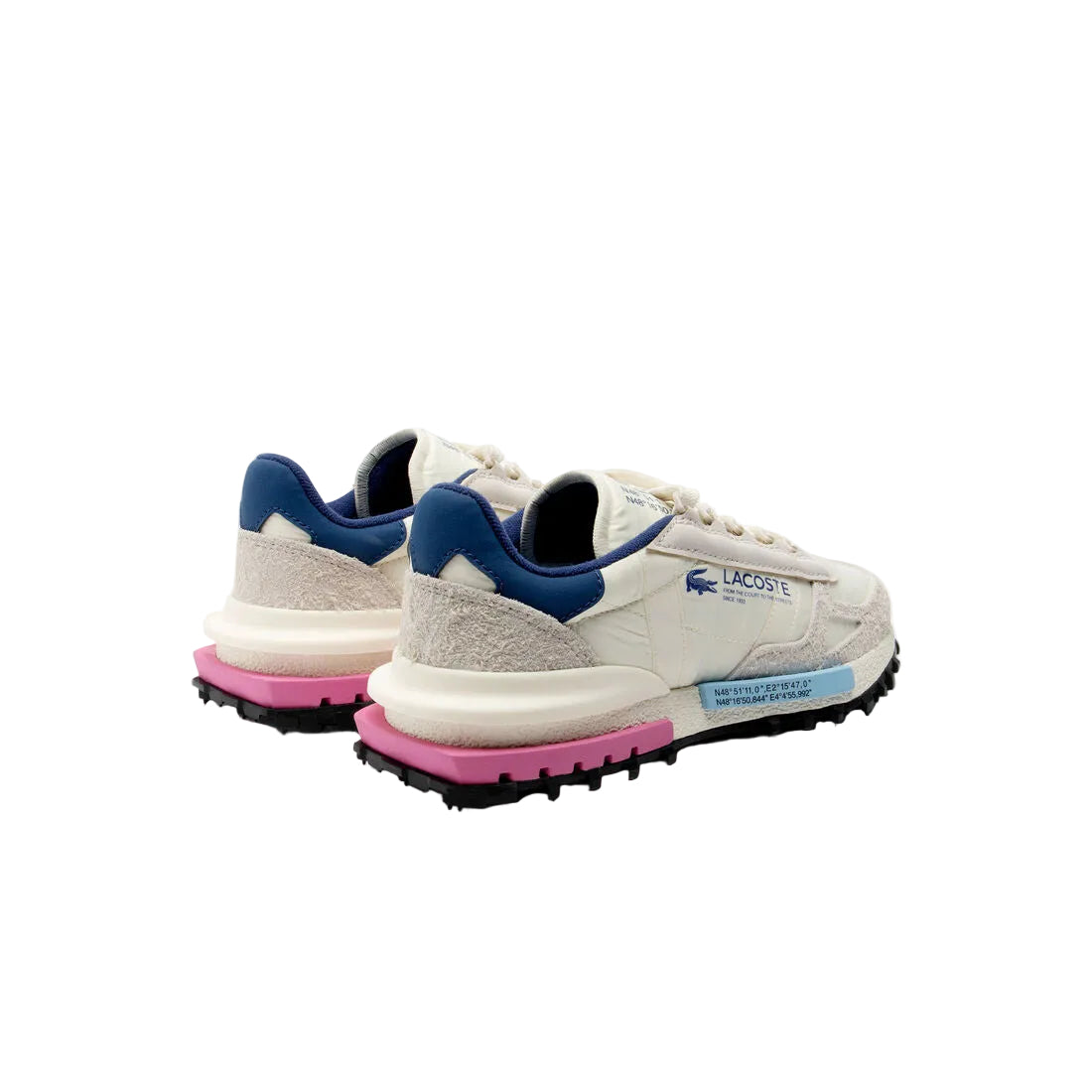 Lacoste Elite Active "Off White/ Pink/ Blue"