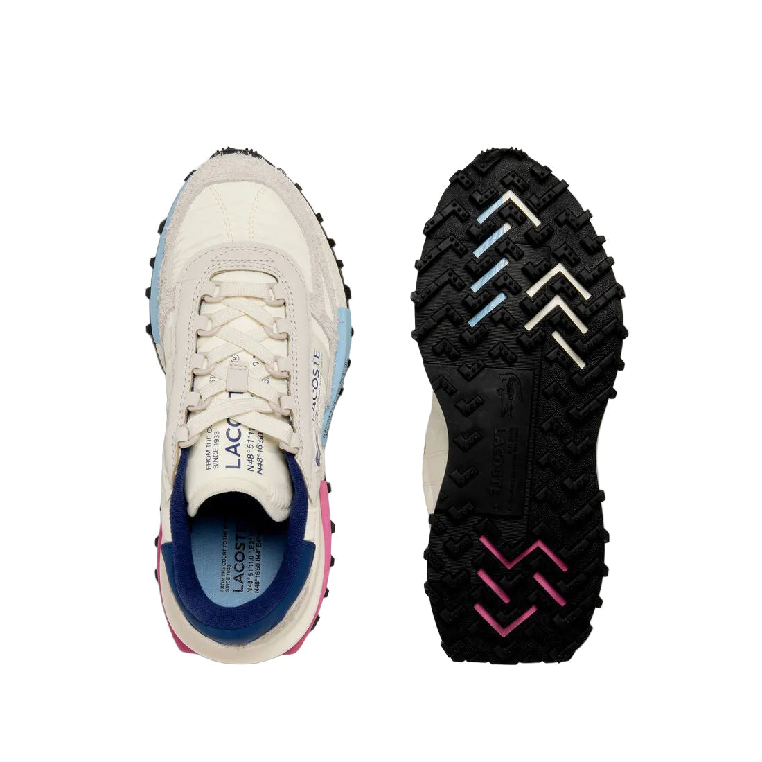 Lacoste Elite Active "Off White/ Pink/ Blue"