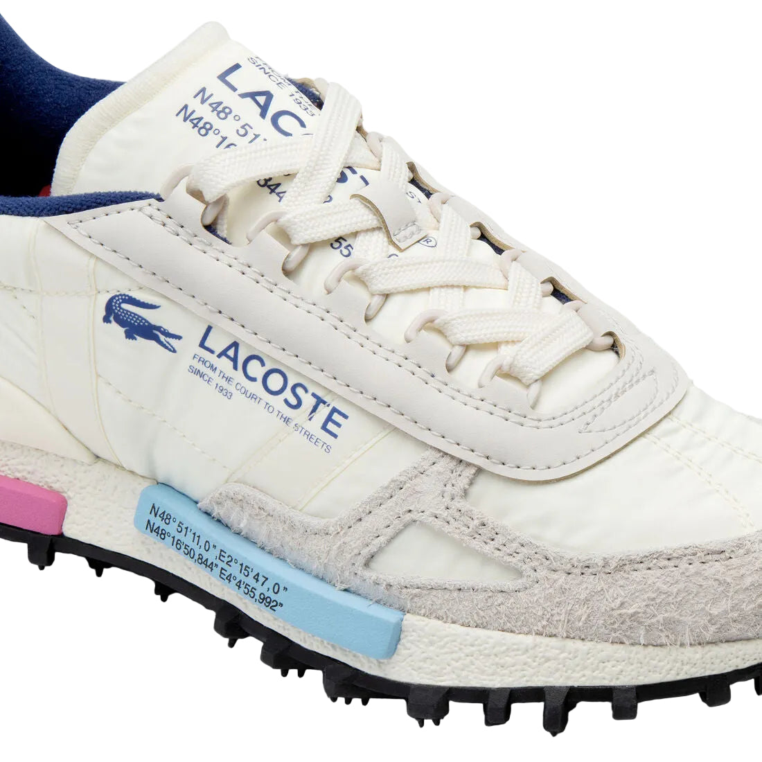Lacoste Elite Active "Off White/ Pink/ Blue"