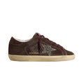 Golden Goose Super Star glitter-star embellished Brown sneakers