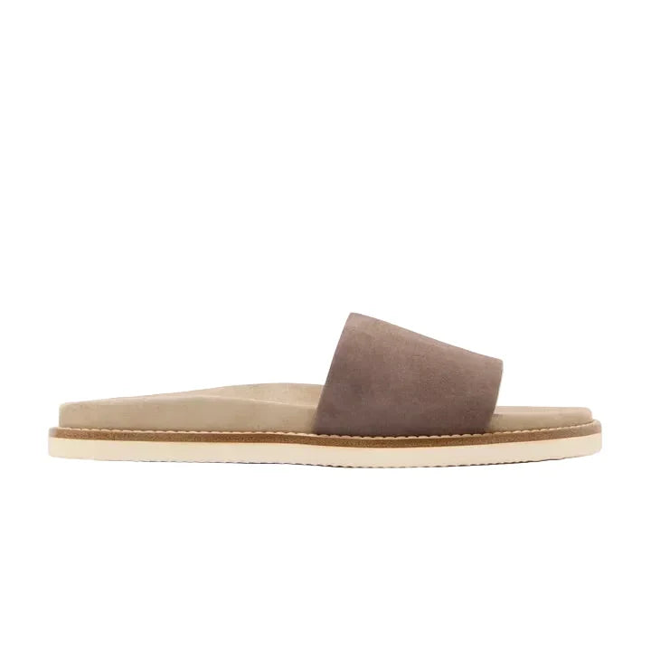 Brunello Cucinelli suede slide Beige sandals