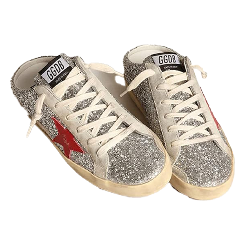 Golden Goose
Women's Super Star Sabot Glitter Sneakers